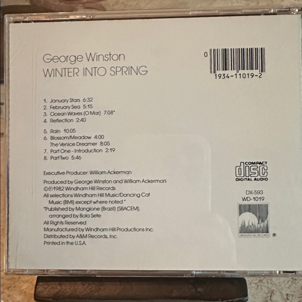 CD. George Winston. Winter Into Spring - Picture 2 of 4